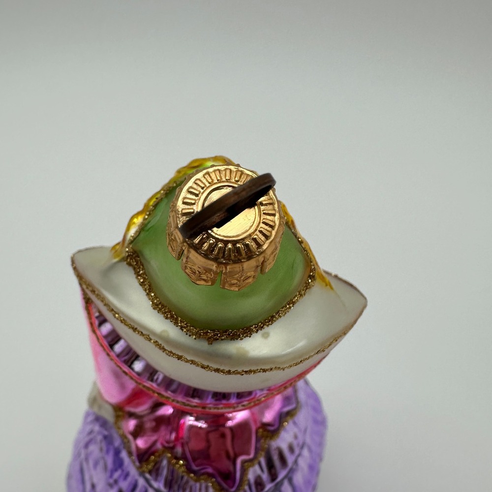 Vintage Blown Glass Cinderella Fairy Godmother Christmas Ornament Kurt Adler - Picture 9 of 11